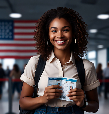 Happy student abroad