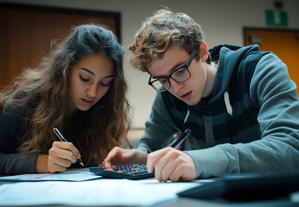 Students celebrating success